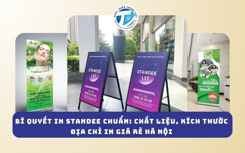Bí Quyết In Standee Chuẩn - Chất Liệu, Kích Thước &amp; Địa Chỉ In Giá Rẻ Hà Nội